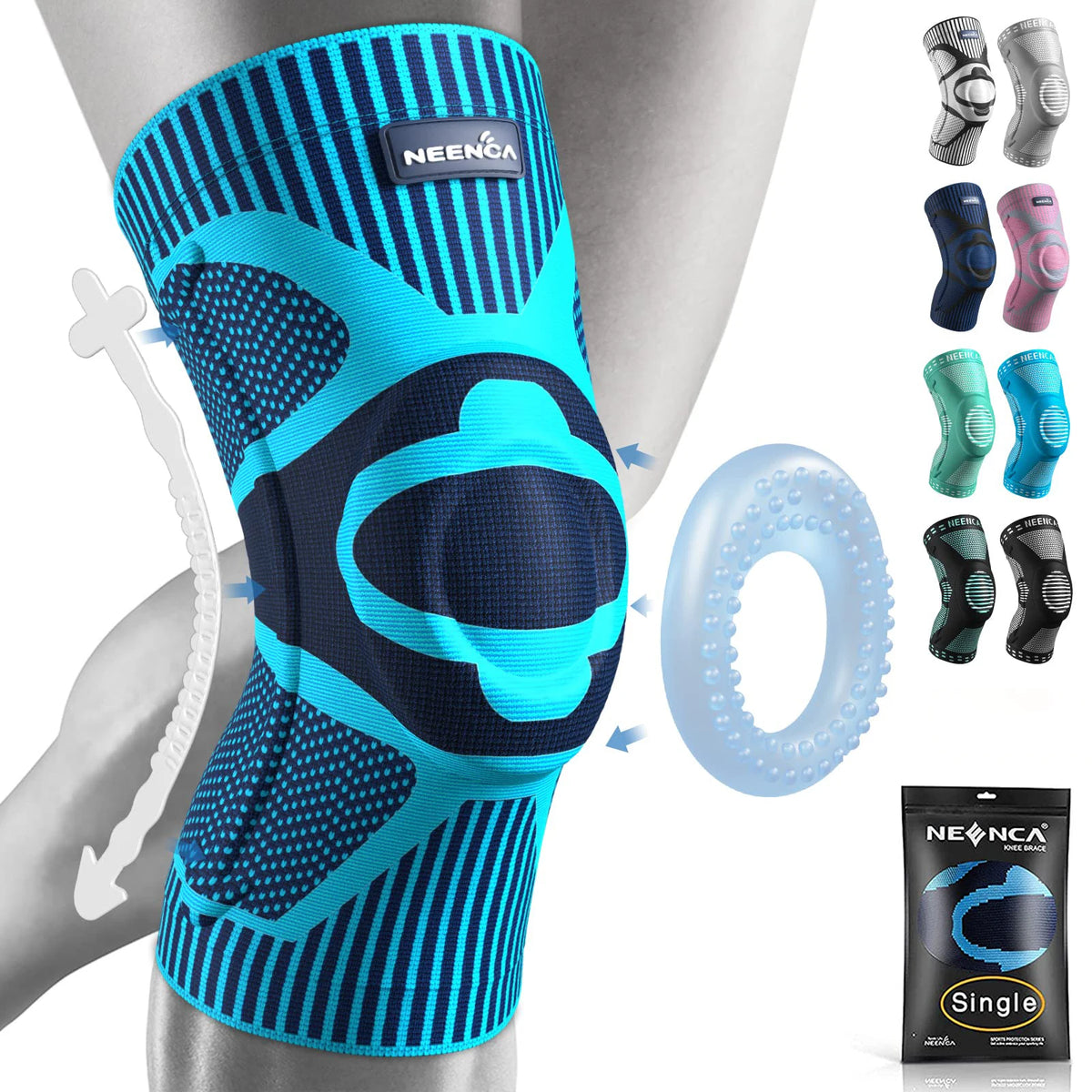 NEENCA Knee BracesCompression Knee Support for Knee Pain Relief  Sleeve  Meniscus Tear ACL Arthritis Joint Pain Injury Recovery