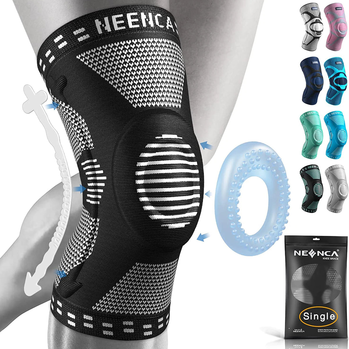 NEENCA Knee BracesCompression Knee Support for Knee Pain Relief  Sleeve  Meniscus Tear ACL Arthritis Joint Pain Injury Recovery