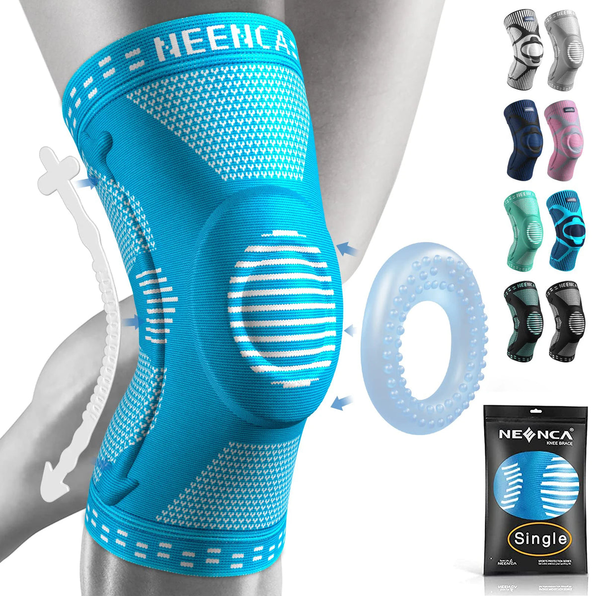 NEENCA Knee BracesCompression Knee Support for Knee Pain Relief  Sleeve  Meniscus Tear ACL Arthritis Joint Pain Injury Recovery