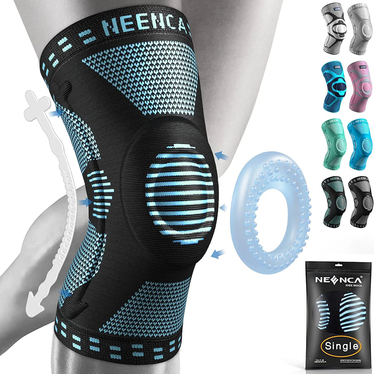 NEENCA Knee BracesCompression Knee Support for Knee Pain Relief  Sleeve  Meniscus Tear ACL Arthritis Joint Pain Injury Recovery