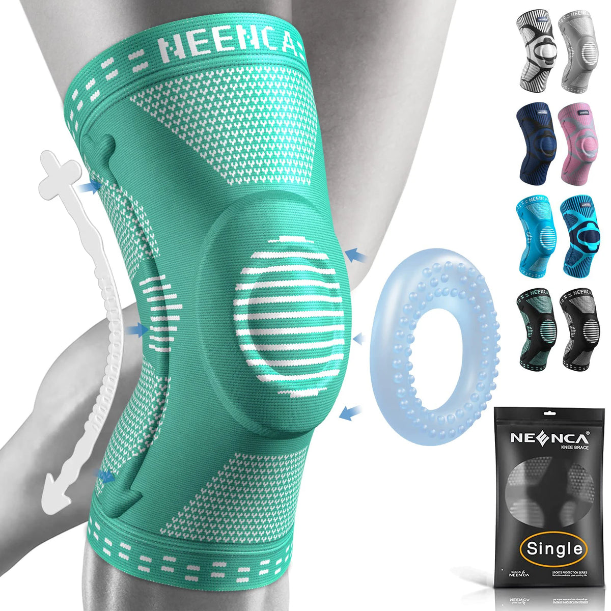 NEENCA Knee BracesCompression Knee Support for Knee Pain Relief  Sleeve  Meniscus Tear ACL Arthritis Joint Pain Injury Recovery