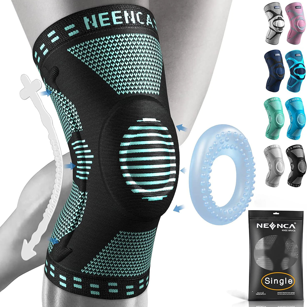 NEENCA Knee BracesCompression Knee Support for Knee Pain Relief  Sleeve  Meniscus Tear ACL Arthritis Joint Pain Injury Recovery